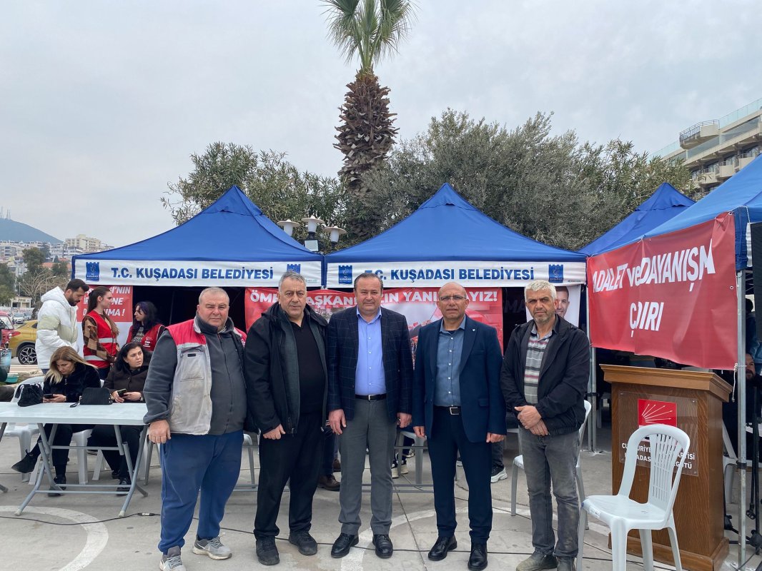 BAŞKAN ÖMER GÜNEL’E BİR DESTEK DE PAZARCI ESNAFINDAN