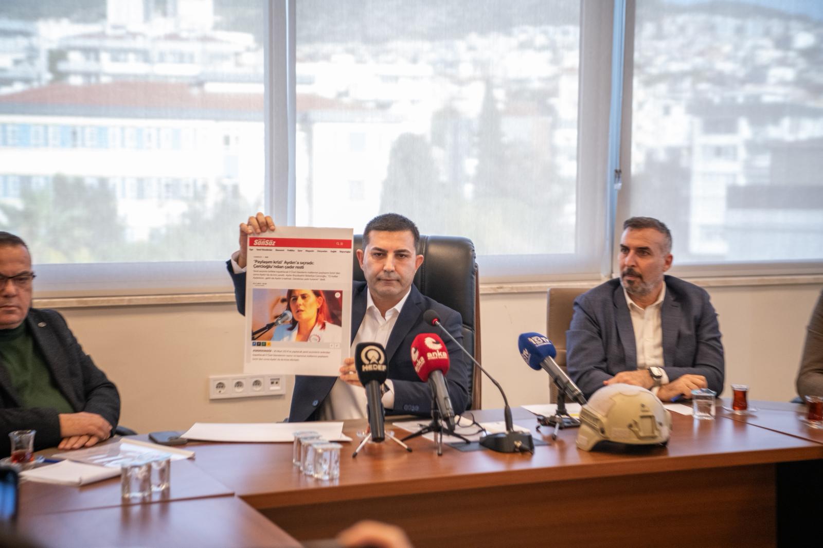 Başkan Günel’den AKP’li Çerçioğlu’na sert çıkış “Bütçeden aldığı para dev , Kuşadası’na yaptığı hizmet cüce”…