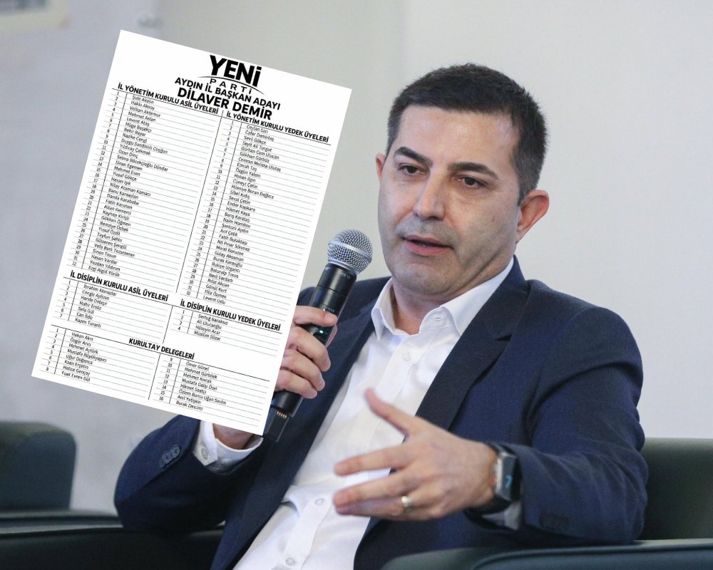 YENİ PARTİ İL YÖNETİMİ BELLİ OLDU. ÖMER GÜNEL KURULTAY DELEGESİ SEÇİLDİ.