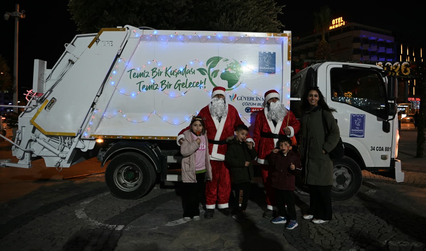 Kuşadası’nda yeni yıl öncesi çevre temizliğine dikkat çekildi…