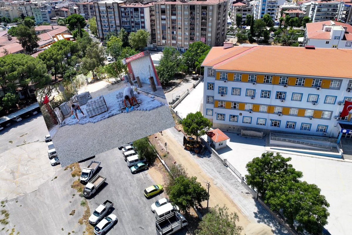 EFELER BELEDİYESİ'NDEN OKUL YOLUNA KONFOR VE GÜVENLİK ÇALIŞMASI..