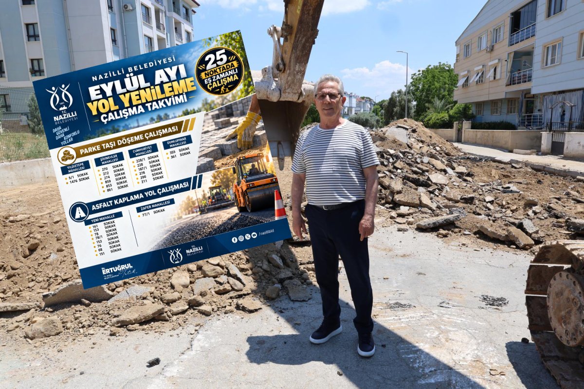 NAZİLLİ BELEDİYESİ YOL ÇALIŞMA TAKVİMİNİ YAYINLADI..