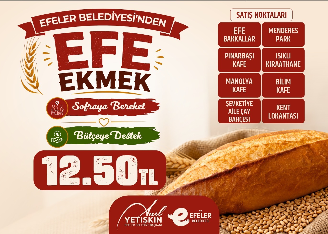 BAŞKAN ANIL YETİŞKEN’DEN SOFRALARA BEREKET AİLE BÜTÇESİNE KATKI